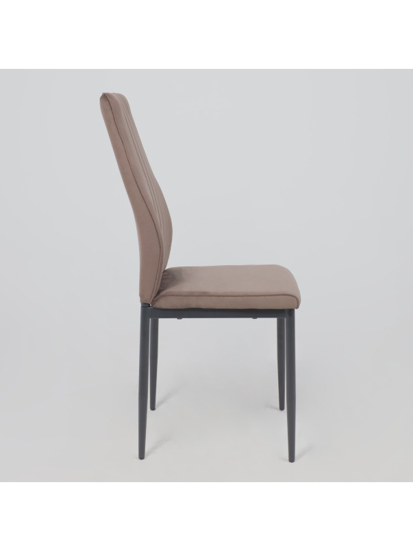 Стул AksHome Oreo коричневый/черный сбоку