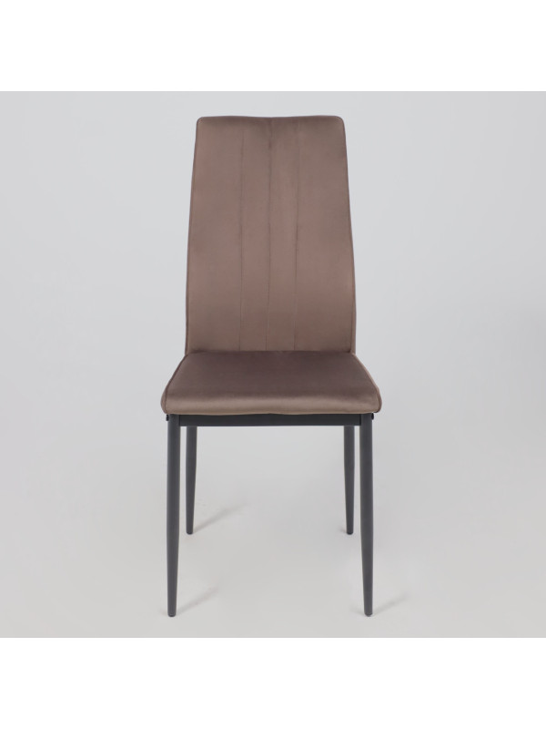 Стул AksHome Oreo коричневый/черный спереди