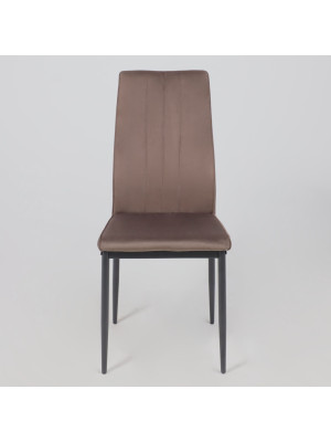 Стул AksHome Oreo коричневый/черный спереди