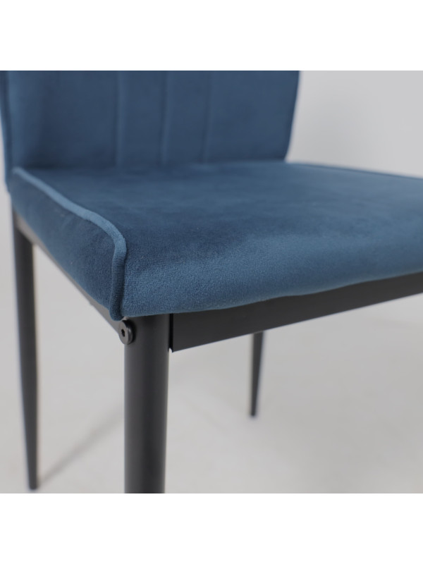 Стул AksHome Oreo синий/черный под углом