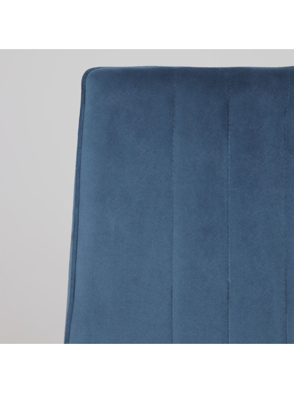 Стул AksHome Oreo синий/черный вблизи