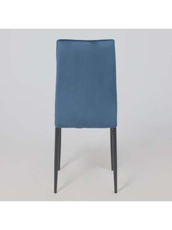 Стул AksHome Oreo синий/черный сзади