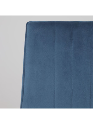 Стул AksHome Oreo синий/черный вблизи