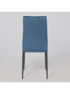 Стул AksHome Oreo синий/черный сзади