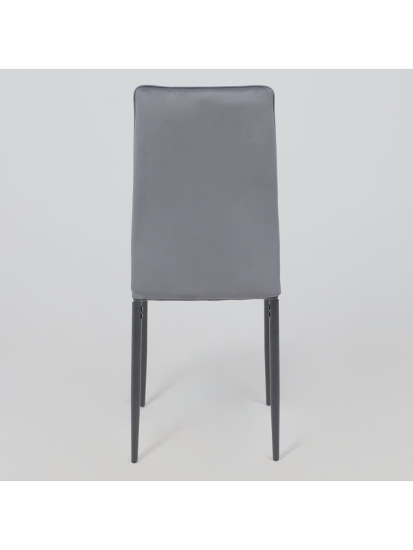 Стул AksHome Oreo темно-серый/черный сзади