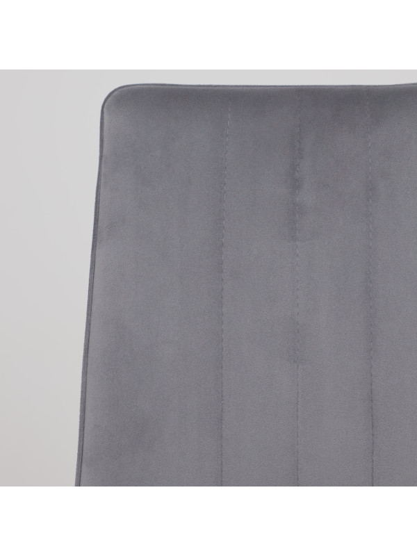 Стул AksHome Oreo темно-серый/черный вблизи