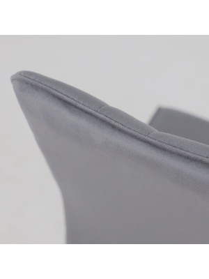 Стул AksHome Oreo темно-серый/черный сверху