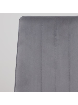 Стул AksHome Oreo темно-серый/черный вблизи