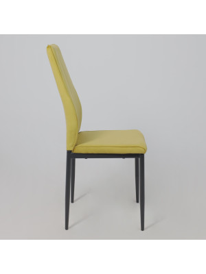 Стул AksHome Oreo темно-фисташковый/черный сбоку