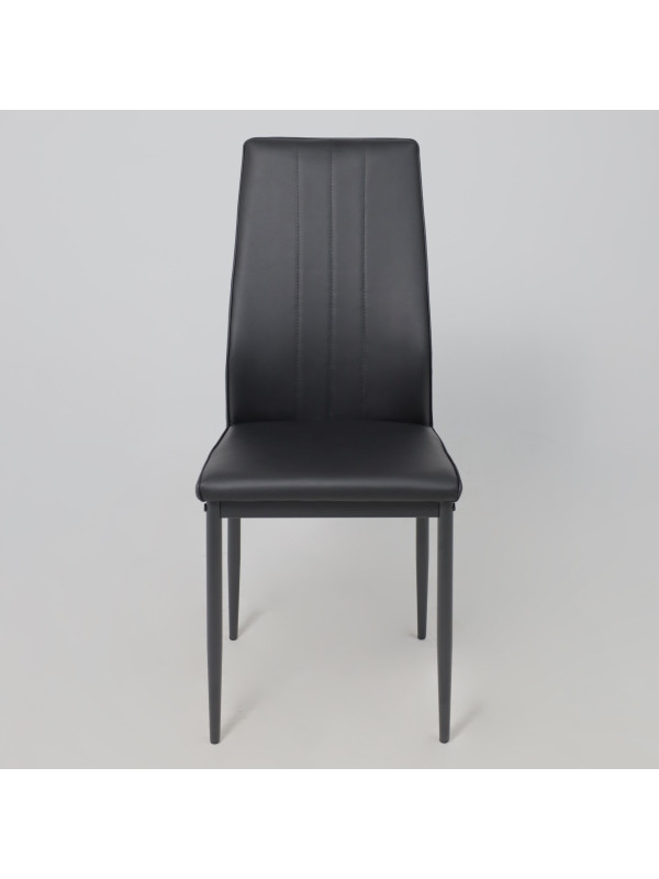 Стул AksHome Oreo экокожа черный спереди