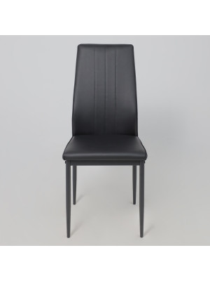 Стул AksHome Oreo экокожа черный спереди