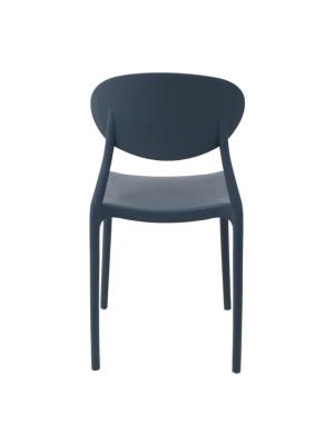 Стул AksHome Peppi темно-синий сзади