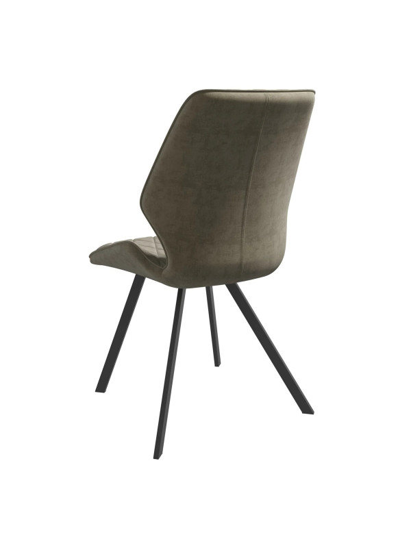 Стул MamaDoma Rafael латте/черный сзади