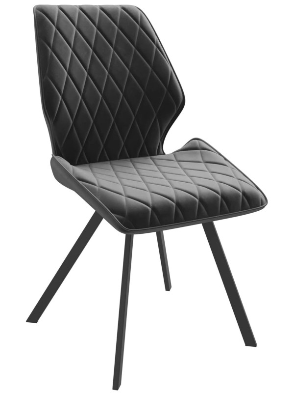 Стул MamaDoma Rafael-R 360 гематит/черный