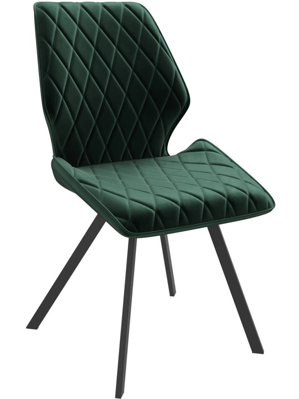 Стул MamaDoma Rafael-R 360  тёмно-зелёный/черный