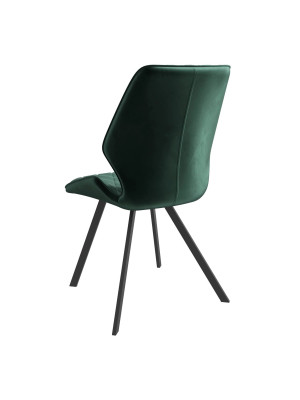 Стул MamaDoma Rafael-R 360  тёмно-зелёный/черный сзади