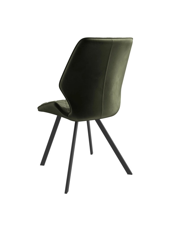 Стул MamaDoma Rafael-R 360 хаки/черный сзади