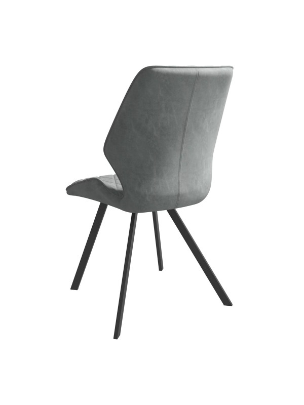 Стул MamaDoma Rafael-R 360 антрацит/черный сзади