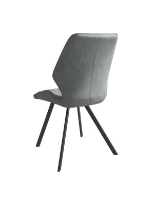 Стул MamaDoma Rafael-R 360 антрацит/черный сзади