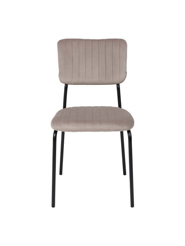 Стул AksHome Rain темно-бежевый/черный спереди