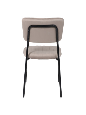 Стул AksHome Rain темно-бежевый/черный сзади