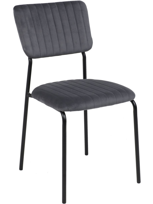 Стул AksHome Rain темно-серый/черный