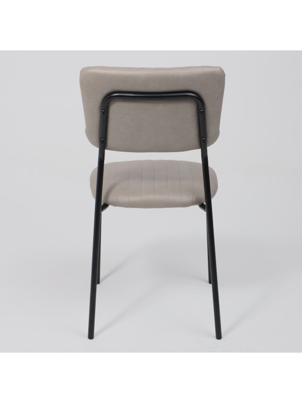 Стул AksHome Rain бежевый/черный сзади