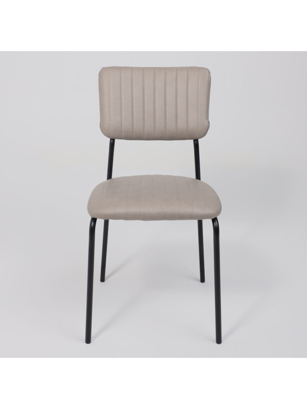 Стул AksHome Rain бежевый/черный спереди