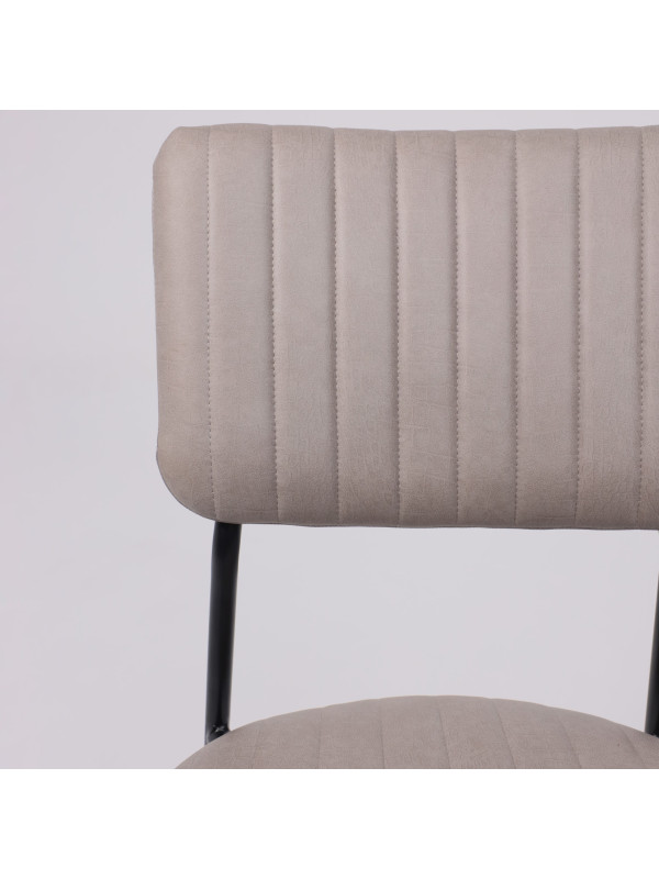 Стул AksHome Rain бежевый/черный вблизи