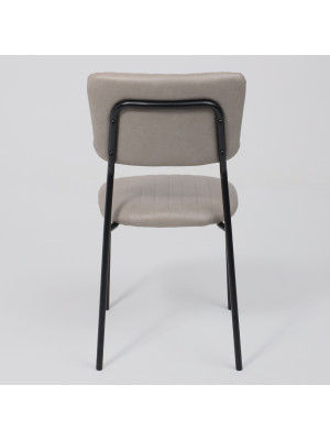 Стул AksHome Rain бежевый/черный сзади