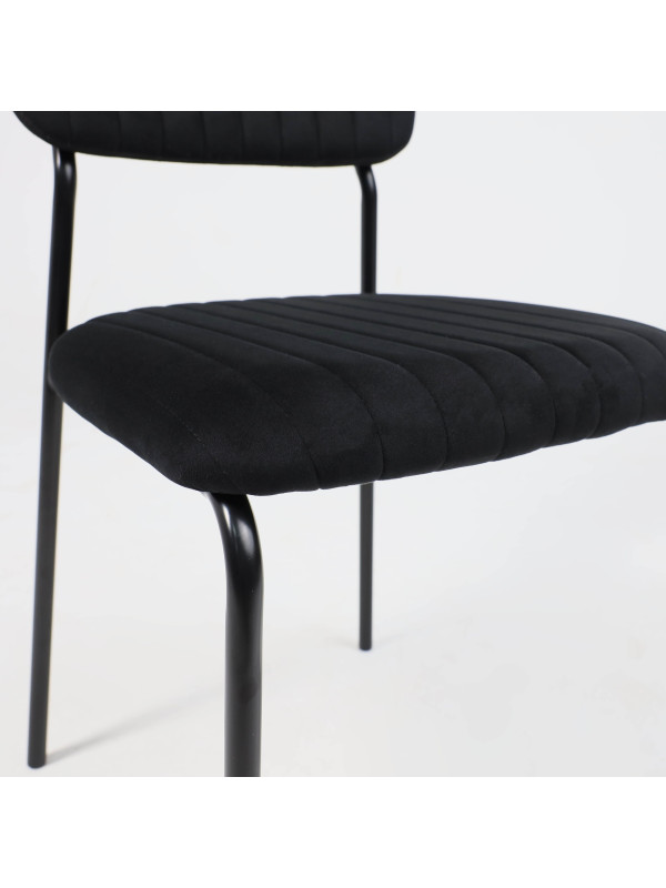 Стул AksHome Rain черный вблизи