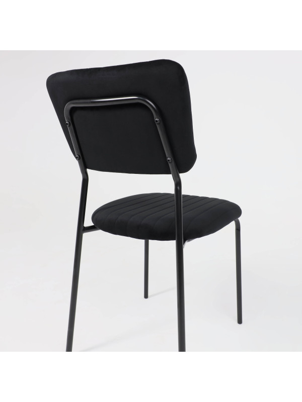 Стул AksHome Rain черный под углом