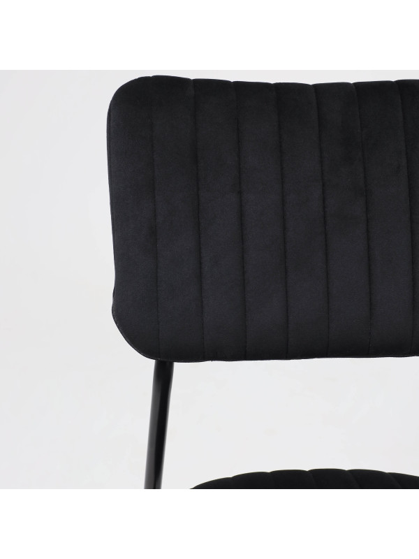 Стул AksHome Rain черный вблизи (1)