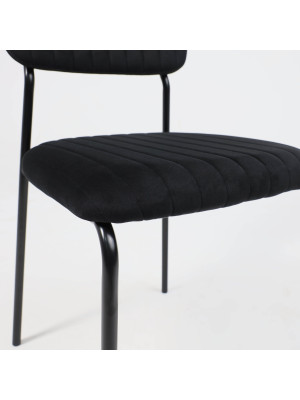 Стул AksHome Rain черный вблизи