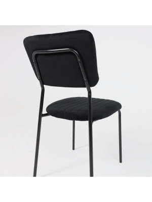 Стул AksHome Rain черный под углом