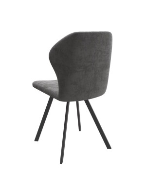 Стул MamaDoma Robby D-R 360 антрацит/черный сзади