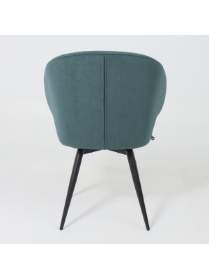 Стул MamaDoma Rob-R1 360 зеленый/черный сзади