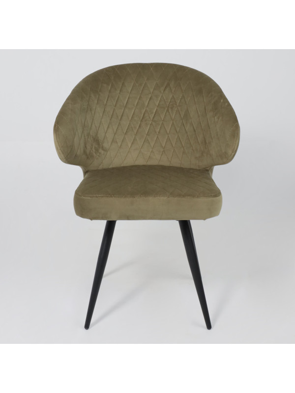 Стул MamaDoma Rob-R1 360 оливковый/черный спереди