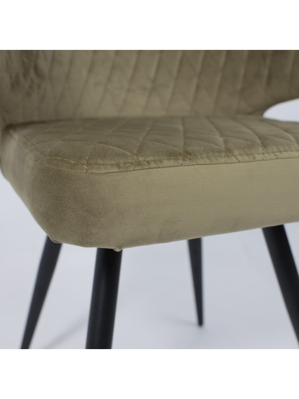 Стул MamaDoma Rob-R1 360 оливковый/черный вблизи