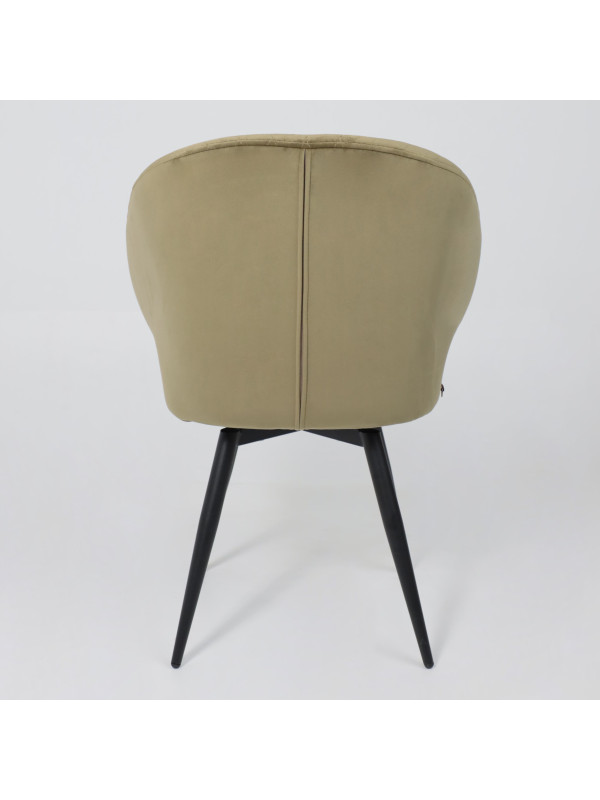 Стул MamaDoma Rob-R1 360 оливковый/черный сзади