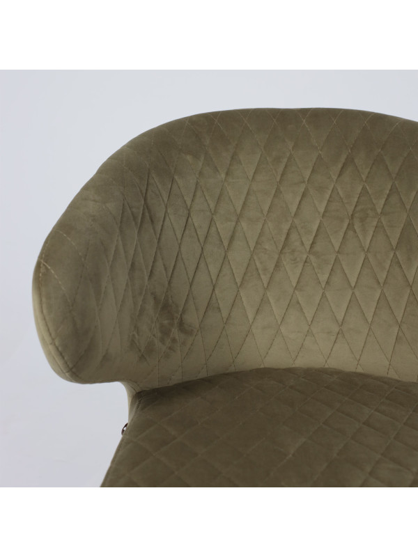 Стул MamaDoma Rob-R1 360 оливковый/черный под углом