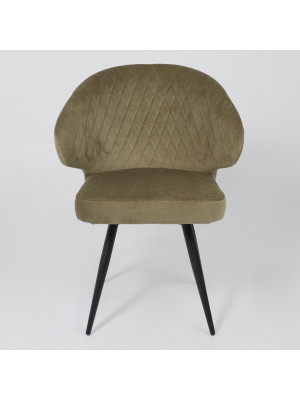 Стул MamaDoma Rob-R1 360 оливковый/черный спереди