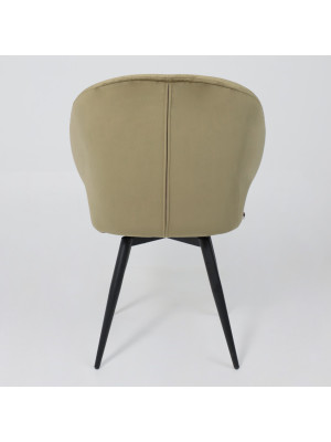 Стул MamaDoma Rob-R1 360 оливковый/черный сзади