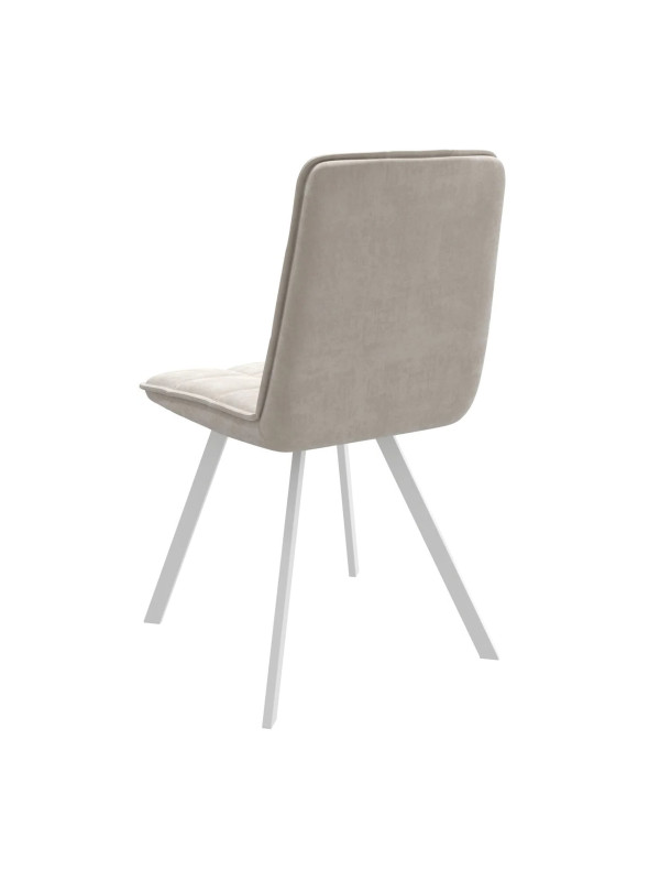 Стул MamaDoma Rom D кремовый/белый сзади