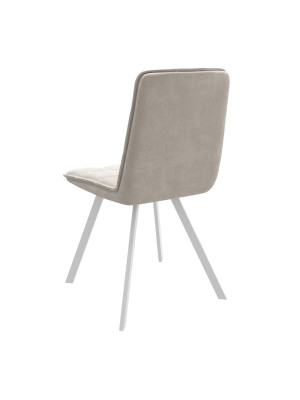 Стул MamaDoma Rom D кремовый/белый сзади