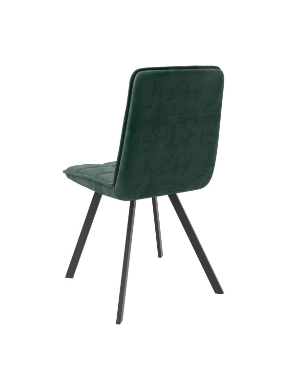 Стул MamaDoma Rom D зеленый/черный сзади