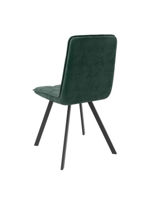 Стул MamaDoma Rom D зеленый/черный сзади