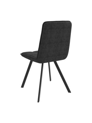 Стул MamaDoma Rom D-R 360 черный сзади