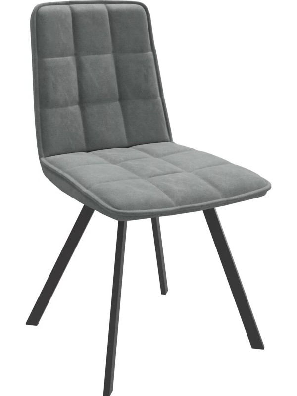 Стул MamaDoma Rom D-R 360 антрацит замша/черный