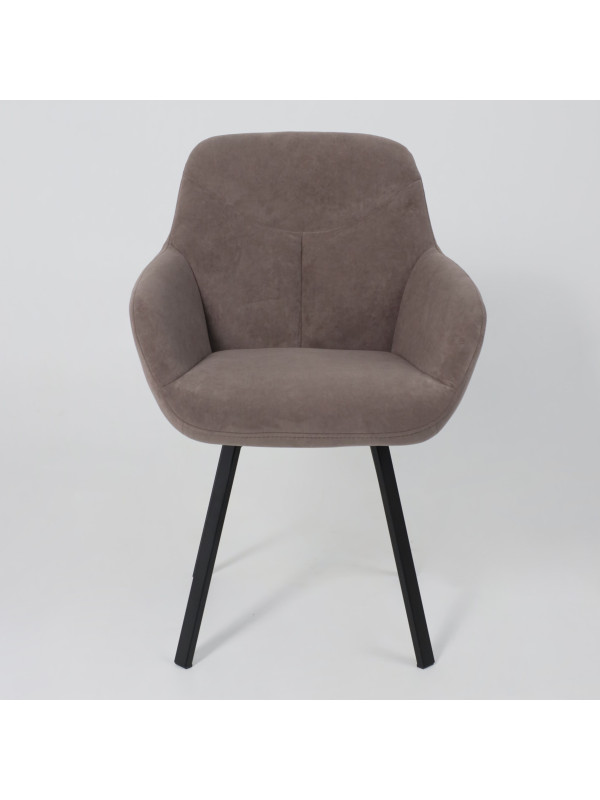 Стул MamaDoma Romeo Smile 360 латте/черный спереди